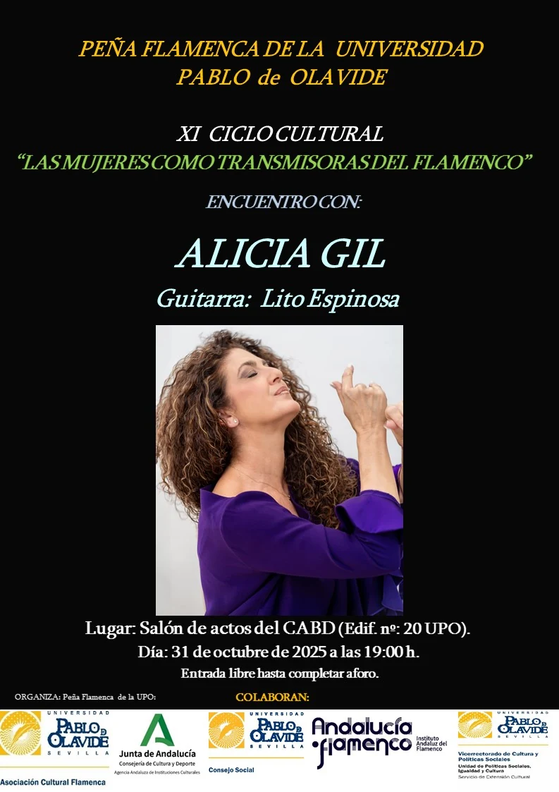 Cartel ALICIA GIL PFUPO Paco Rey