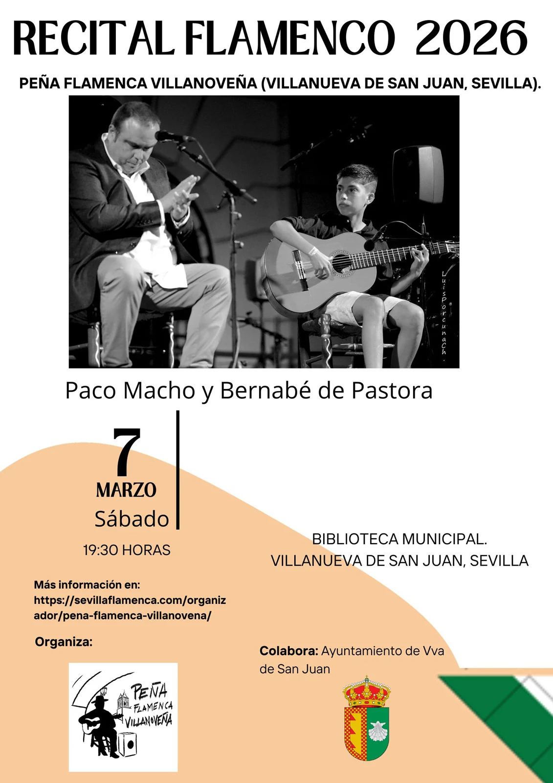 Cartel Paco y Berna marzo 2026 Basilio Narvaez Villalon